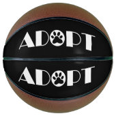 Pfotenhund adoptiert basketball (Vorderseite)