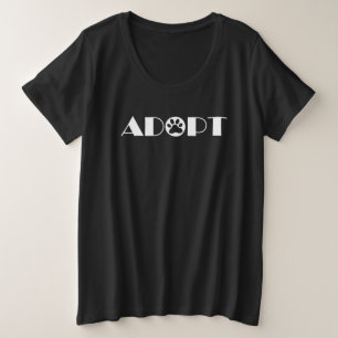 Pfotenhund adoptiert große größe T-Shirt