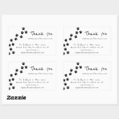 Pfotenpfad danke Ihnen Geschäftsinformationen Rechteckiger Aufkleber (Blatt)