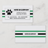 Pfotenstreifen Visitenkarte (Vorne/Hinten)