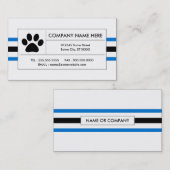 Pfotenstreifen Visitenkarte (Vorne/Hinten)