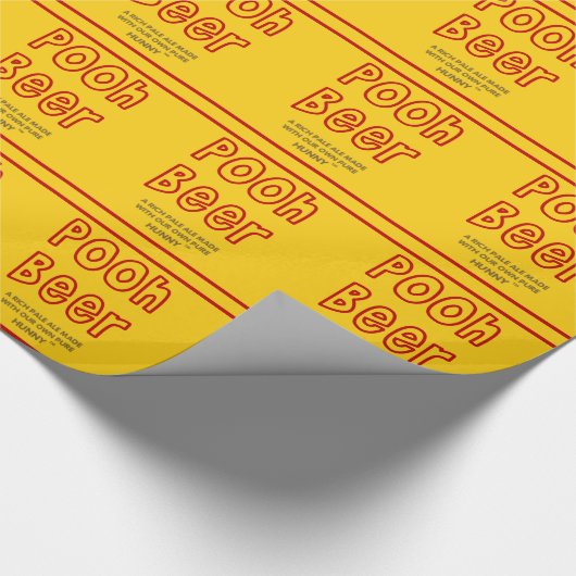 Pfui Bier Geschenkpapier (Ecke)