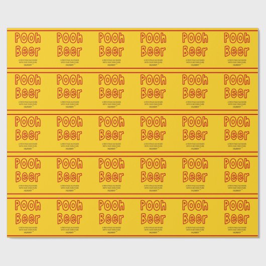 Pfui Bier Geschenkpapier (Flach)