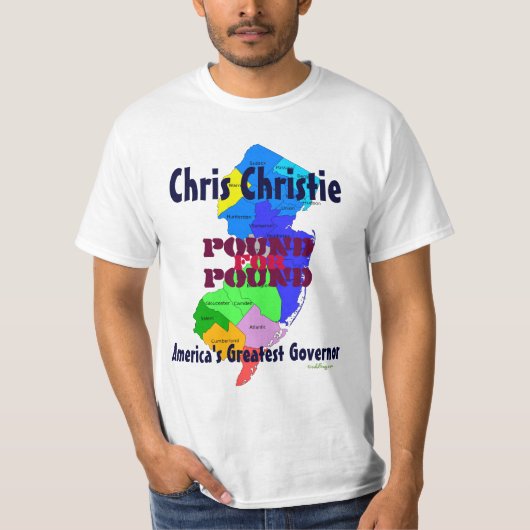 Pfund Chris Christie für Pfund-T - Shirt (Vorderseite)