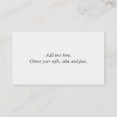 Pfund für die Paisley Business Card Visitenkarte (Rückseite)