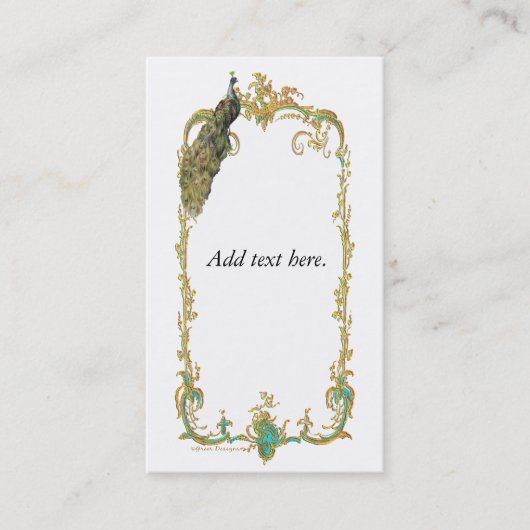 Pfund für die Paisley Business Card Visitenkarte (Vorderseite)