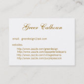 Pfund- und Goldgeschäft/Profil/ Visitenkarte (Rückseite)