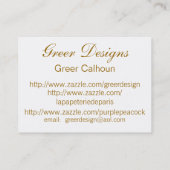 Pfund- und Goldgeschäft/Profil/ Visitenkarte (Rückseite)