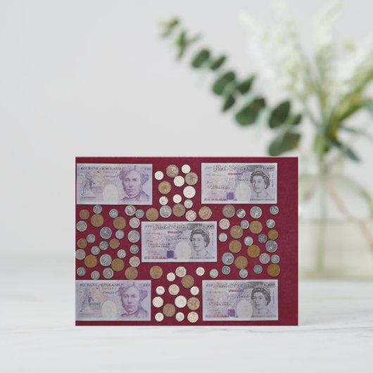 Pfund und postkarte (Stehend Vorderseite)