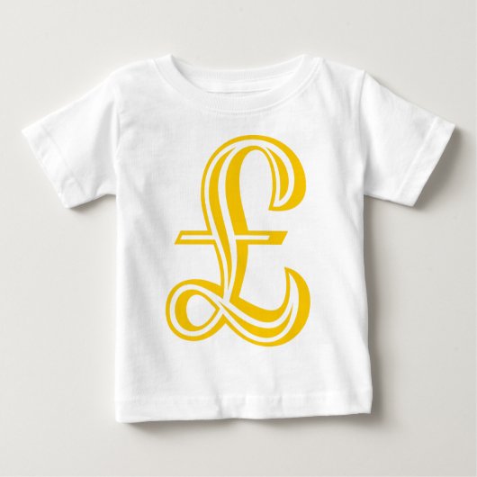 Pfund-Zeichen Baby T-shirt (Vorderseite)