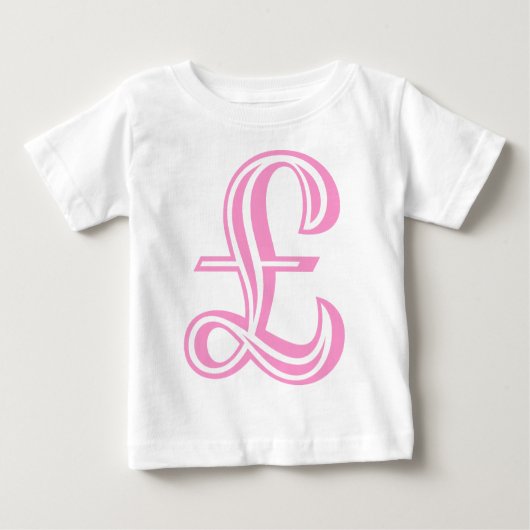 Pfund-Zeichen Baby T-shirt (Vorderseite)