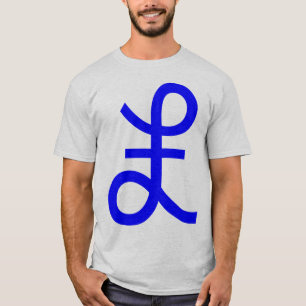 Pfund-Zeichen - Blau T-Shirt
