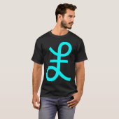Pfund-Zeichen - Cyan T-Shirt (Vorne ganz)