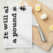 Pfund-Zeichen Küchentuch (Viertel Falte)