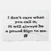 Pfund-Zeichen Küchentuch (Horizontal)