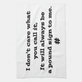 Pfund-Zeichen Küchentuch (Vertikal)