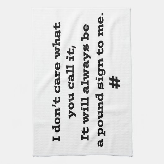 Pfund-Zeichen Küchentuch (Vertikal)