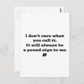 Pfund-Zeichen Postkarte (Vorne/Hinten)