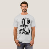Pfund-Zeichen T-Shirt (Vorne ganz)