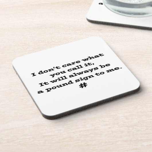 Pfund-Zeichen Untersetzer (Linke Seite)