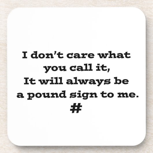 Pfund-Zeichen Untersetzer (Vorderseite)