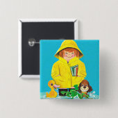 Pfützen des Spaßes Button (Vorne & Hinten)