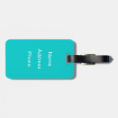 Pfützen des Spaßes Gepäckanhänger (Rückseite horizontal)