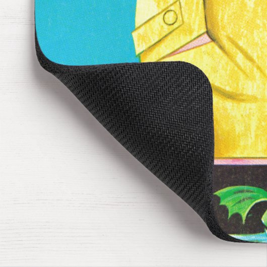 Pfützen des Spaßes Mousepad (Ecke)