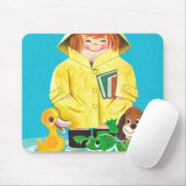 Pfützen des Vergnügens Mousepad (Mit Mouse)