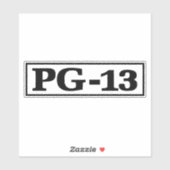 PG-13 AUFKLEBER (Blatt)