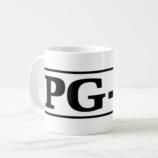 PG-13 KAFFEETASSE (Vorderseite Links)