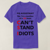PG ASSISTANT 3 T-Shirt (Design vorne)
