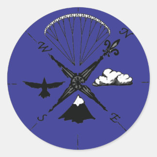 PG-Logo-Aufkleber Runder Aufkleber