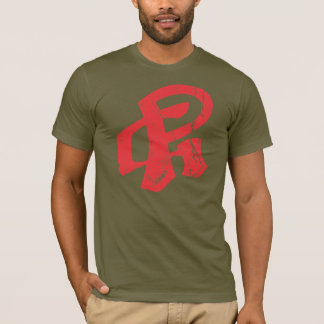 PG-Logo rot abgenutzt T-Shirt