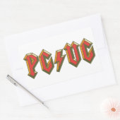 PG/V RECHTECKIGER AUFKLEBER (Umschlag)