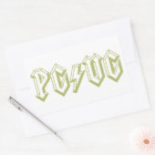 PG/VG Grün Rechteckiger Aufkleber (Umschlag)