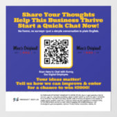 PGC-Klammer Fensteraufkleber (Blatt)