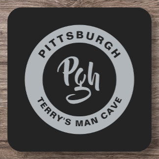 Pgh Sports Yinzer Custom Barware Drink Rechteckiger Pappuntersetzer