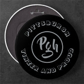 Pgh Yinzer Collectious Vintag Garment Stee Metal Button