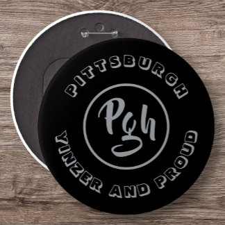 Pgh Yinzer Collectious Vintag Garment Stee Metal Button