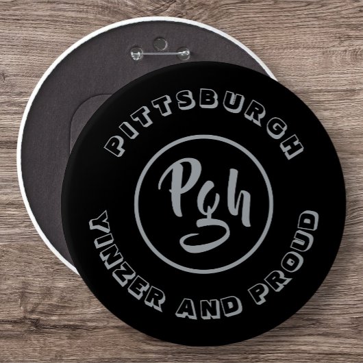 Pgh Yinzer Collectious Vintag Garment Stee Metal Button