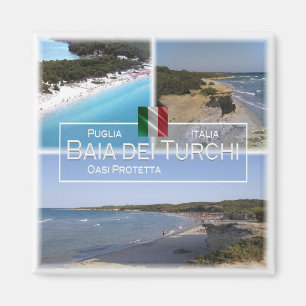 PGL005 BAIA DEI TURCHI, Apulien, Italien, Kühlschr Magnet