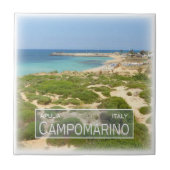 PGL008 CAMPOMARINO DI MARUGGIO, Apulien Fliese (Vorderseite)