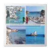 PGL014 TORRE SANT'ANDREA, SALENTO, Apulien Fliese (Vorderseite)