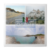 PGL016 OSTUNI, SALENTO, Apulien Fliese (Vorderseite)
