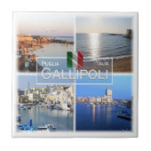 PGL017 GALLIPOLI, SALENTO, Apulien, Fliese (Vorderseite)