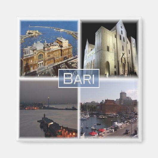 PGL023 BARI, Apulien, Italien, Europa, Kühlschrank Magnet (Vorne)