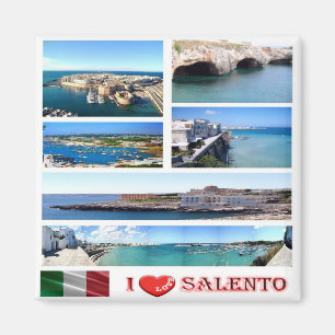 PGL025 SALENTO I Liebe, Apulien, Italien, Kühlschr Magnet