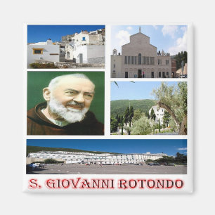PGL037 SAN GIOVANNI ROTONDO, Mosaik, Kühlschrank Magnet