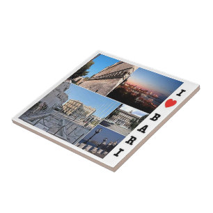 PGL039 BARI I Liebe, Apulien, Italien Fliese